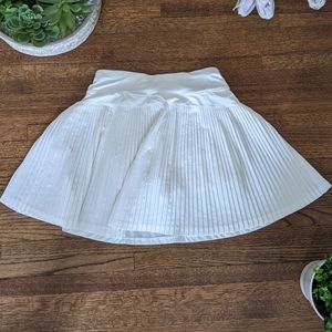 white tennis skirt